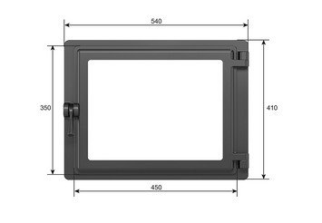 Дверка ЭТНА каминная Панорама (Правая) 2