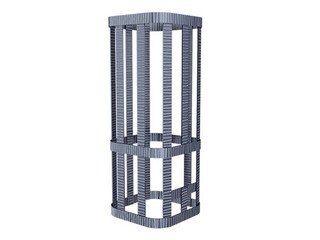 Сетка на трубу для Ураган под ШИБЕР (300х300х650) GFS ЗК 40/45, Гром 50