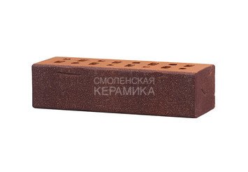 Клинкер фасадный ЛСР Возрождение «Порту» темно-красный с бордовым песком винтаж 7