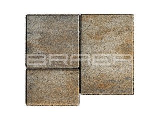 Тротуарная плитка BRAER Старый город "Венусбергер", Color Mix Песчаник 40 мм