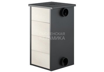 Печь-Камин ВЕЗУВИЙ ПК-01 (270) с плитой беж. 9 кВт (150 м3) Ø 115 мм 2