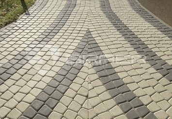 Тротуарная плитка BRAER Классико круговая, Серый 6