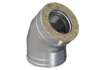 Сэндвич-колено 135° (430/0,8мм + оц.) Ф115х200, Ferrum HF 30-50Z 1