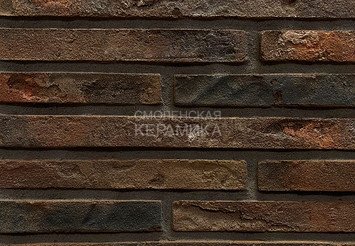 Плитка ручной формовки Real Brick Коллекция 10 Антик ригель 490, RB 10-05 горький шоколад 1