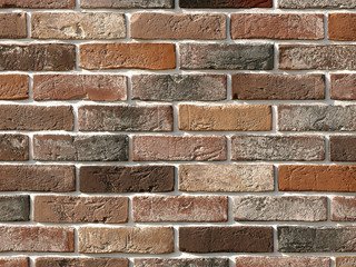 Декоративный камень 303-90 White Hills "Лондон брик" (London brick), коричневый, плоскостной