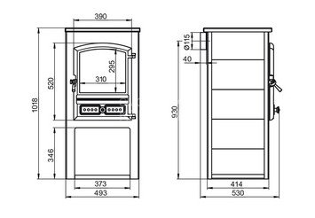 Камин ЭТНА (БКД) 