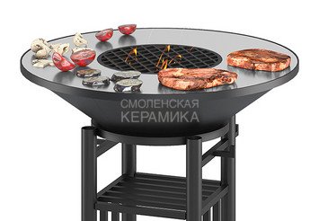 Fantastic Grill Везувий Ø 700 (чаша+подставка+плита+решетка+крышка) 2