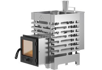 Печь для бани ASTON 12 INOX (ИНОКС) стекло 