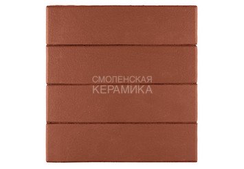 Кирпич лицевой керамический ЛСР Темно-красный гладкий, 1НФ 4