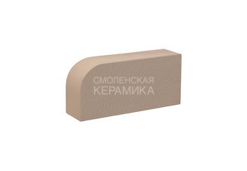 Кирпич печной полнотелый радиусный КС-Керамик, Камелот тёмный шоколад, R60 1