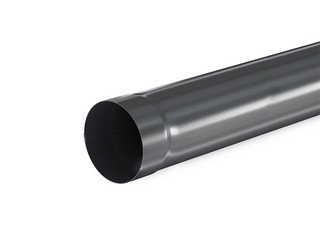 Труба водосточная ( 1.0 м) 90, AQUASYSTEM (Polyester), темно-серый