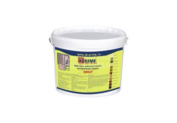 Цветная затирка для швов PRIME Grout, в ведрах 6503 коричневая 1