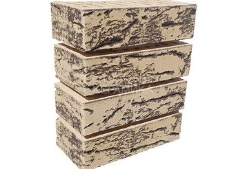 Кирпич облицовочный СТРОМА, 1,4НФ Береза кора дуба инкруст. 2
