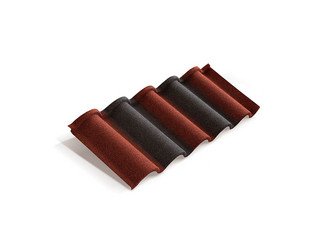 Композитная черепица Metrotile ROMANA Красно-чёрный