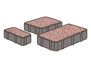 Тротуарная плитка Готика, Новый Город Premiun Gold, 60 мм, цвет Голд 18