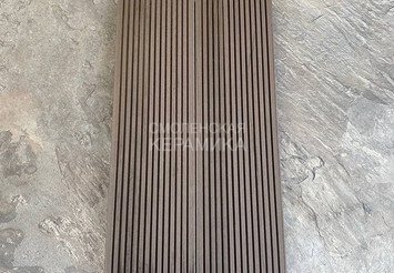 Террасная доска Latitudo Optima фактура дерева, вельвет, 146х24х3000 мм, Венге 5