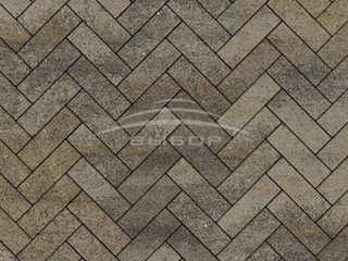 Тротуарная плитка Выбор "Паркет", Искусственный камень Базальт, 180х60х60 мм