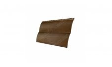 Сайдинг GL Quarzit Блок-Хаус 0,5мм коричневый матовый