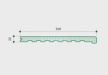 Ступень EasyDecking Wood-X 348×22×4010 мм, Дуб 4