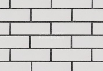 Клинкер фасадный ЛСР «Вернамо» белый гладкий 3