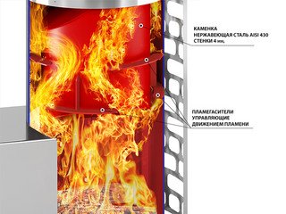 Печь для бани Эверест "Steam Master" 18 (210М)