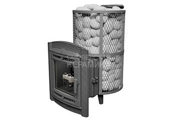 Печь банная «Атмосфера L» сетка нержавейка с газовой горелкой 2