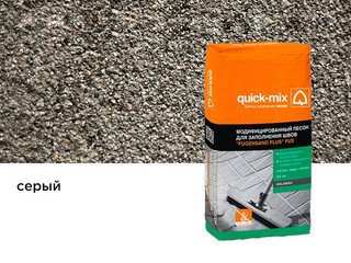Модифицированный песок Quick-mix FUS dkl-sa для заполнения швов, серый 25 кг