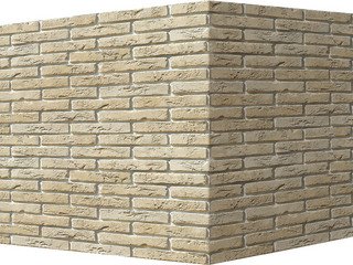Декоративный камень 380-15 White Hills "Остия Брик" (Ostia Brick), бежевый, угловой