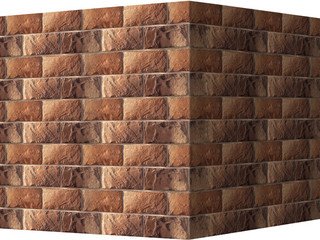 Декоративный камень 430-40 White Hills "Шеффилд" (Sheffield), коричневый, плоскостной