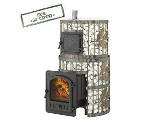 Печь для бани Эверест "Легкий пар Профи" Ковка (по-серому)