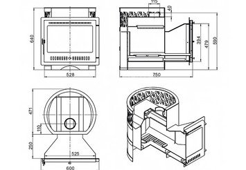 Печь банная Везувий Лава 16 Панорама 4