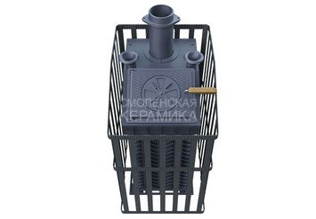 Печь банная чугунная Гефест Ураган GFS ЗК 25 (П) в сетке 4