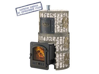 Печь для бани Эверест "Легкий пар Профи" Ковка (закрытая каменка из нерж. стали)