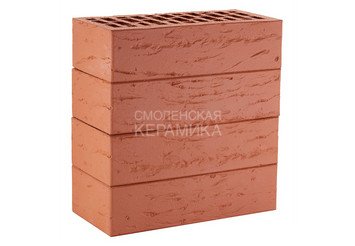 Кирпич лицевой керамический ЛСР Красный рустик, 1НФ 4