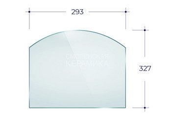 Дверка ВЕЗУВИЙ каминная 280 (Бронза) 2