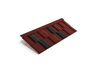 Композитная черепица Metrotile METROVIKSEN Красно-чёрный