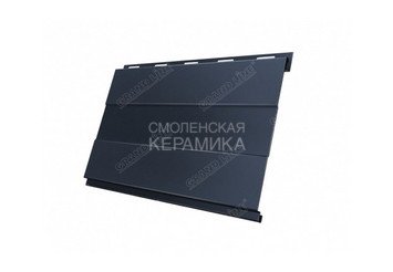 Сайдинг GL Print dp Вертикаль 0,5мм черный матовый 3