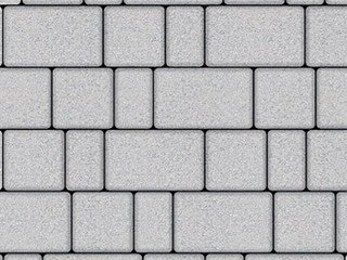 Тротуарная плитка Выбор "Старый город" Стандарт, белый, 60 мм