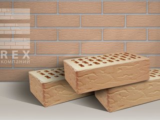 Кирпич лицевой ТЕРЕКС 1НФ, Солома русти