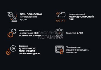 Печь чугунная для бани Технолит ИСКАНДЕР 18 (М) в сетке 7