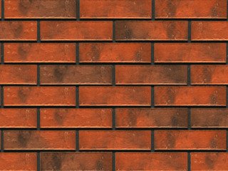 Фасадная термопанель рядовая АЛЯСКА 26. Retro brick chili, 60 мм