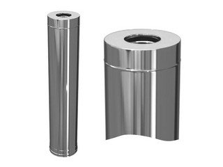 Сэндвич 1,0 м (304/0,8мм + нерж.+ ceramics) Ф115х200, Ferrum Austenite