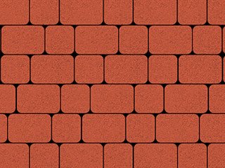 Тротуарная плитка Выбор "Классико" Гранит, красный, 60 мм