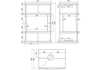 Камин ASTON 700 L 
