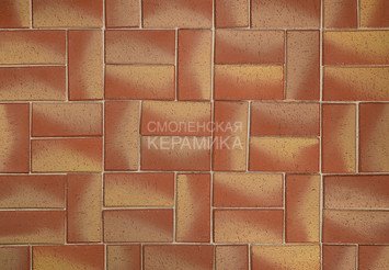 Клинкер тротуарный ЛСР ангобированный «КАННЫ» Золото Классик 2