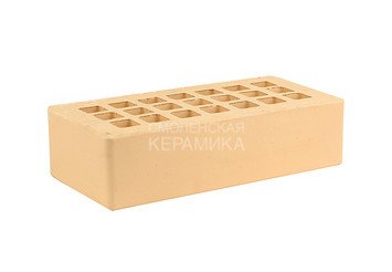 Кирпич облицовочный керамический ЖКЗ Соломенный Гладкий 1НФ 4