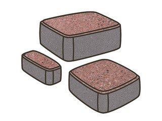 Тротуарная плитка Готика, Классика Premiun Gold, 60 мм, цвет Голд 8