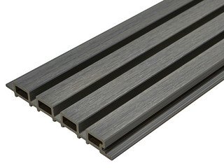 Фасадная (стеновая) реечная панель CM WALL, 219х26х3000 мм, STONE GRAY (Стоун Грей)