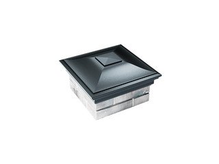 Колпак Zking Monblan 355x355 с посадкой на 1,5 кирпича (0,7нф) черный