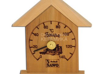 Термометр SAWO маленький домик 160х185мм кедр 115-TD 1